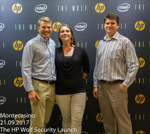 Attendees posing for the camera.