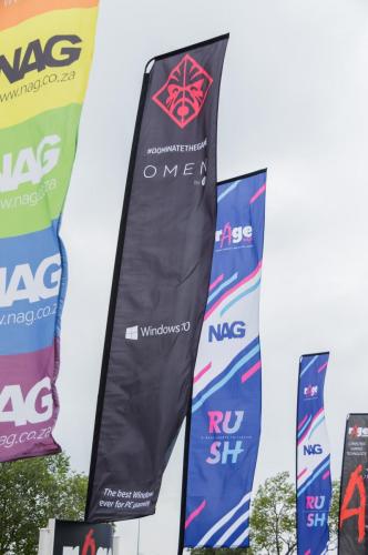 OMEN branding outside the Dome.